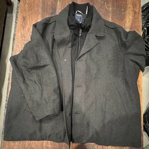 Nautica Men's Charcoal Pea Coat